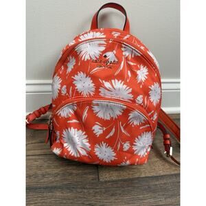 Kate Spade New York Karissa Nylon Wild Blossom Backpack Orange Floral
